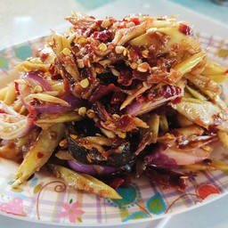 ตำมะม่วง ปูปลาร้า