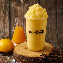 มะพร้าวปั่นน้ำส้มสด (ไม่นม)