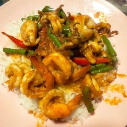 ข้าว+ผัดพริกแกงทะเล