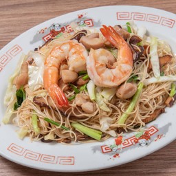 หมี่ซั่วฮ่องกง (ไก่+กุ้ง)
