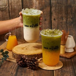 มะพร้าวนมสดชาเขียว