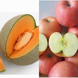 เซตกล่อง เเคนตาลูป+แอปเปิ้ล [กล่อง2ช่อง]