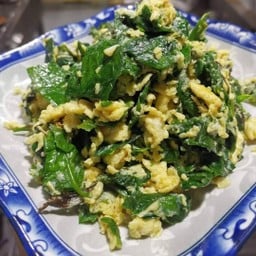 ผักเหมียงผัดไข่