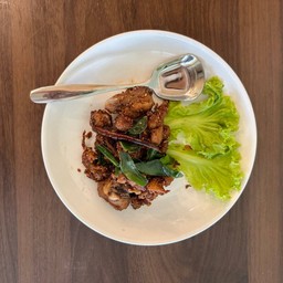 ลาบหมูทอด