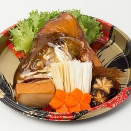 หัวปลาแซลมอนต้มซีอิ๊ว