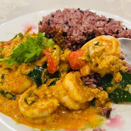 ข้าวห่อหมกทะเลข้น (กุ้ง,หมึก)