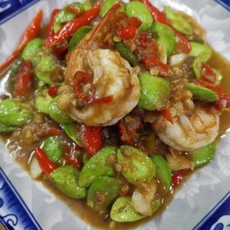 สะตอผัดกุ้งกะปิ