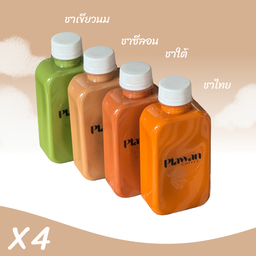 ชาเขียวนม ชาซีลอน ชาใต้ ชาไทย บรรจุขวด