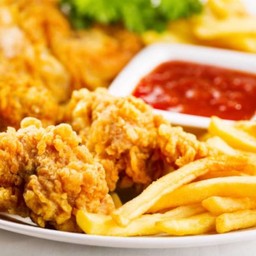 Fried Chicken And French Fries