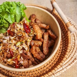 หมูทอดพริกกระเทียม 1 ขีด