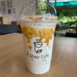 นมสดคาราเมล  เย็น