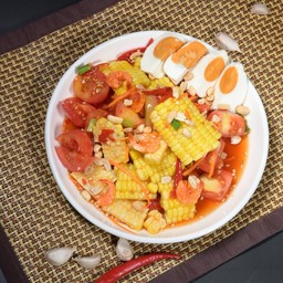 ตำข้าวโพด-ไข่เค็ม