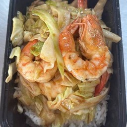 ข้าวกะหล่ำปลี ผัดกุ้ง