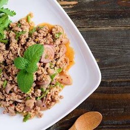 ลาบหมูสับ