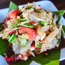 ตำกุ้งสด