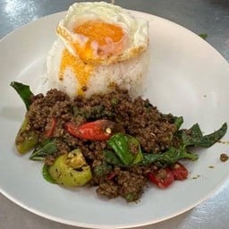 ข้าวพริกแกงใต้ เนื้อสับไทยวากิว