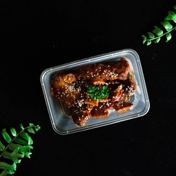 ซี่โครงหมูอบซอสเกาหลี