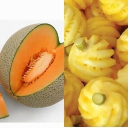 เซตกล่อง เมล่อน+สับปะรด [กล่อง2ช่อง]