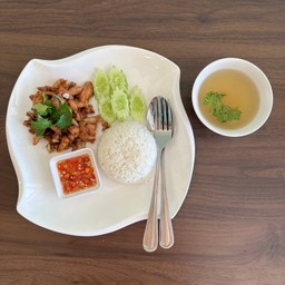 ข้าวทอดกระเทียม