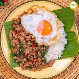 ข้าวผัดกะเพราหมูสับ