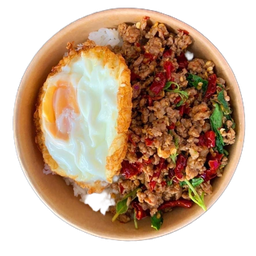 ข้าวกะเพราไก่สับ