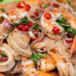 ยำเส้นเล็กทะลไม่ใส่ปลาร้า