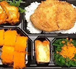 ชุดเบนโตะข้าวหน้าหมูทอด