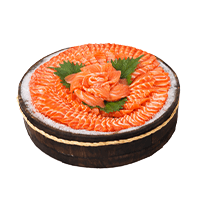 ปลาแซลมอน SALMON SASHIMI  (0.2 KG)