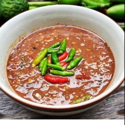 น้ำพริกกะปิ+แมงดา+ปลาทู