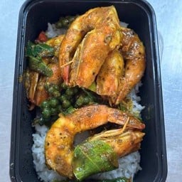 ข้าวพริกแกงใต้กุ้ง