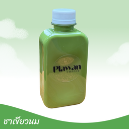 ชาเขียวนม บรรจุขวด