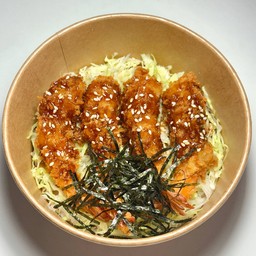 กุ้งทอดกรอบ ซอสกระเทียม