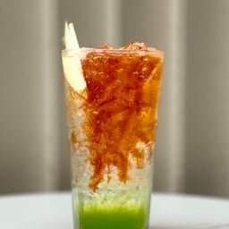 แอปเปิ้ลกีวี่ชาดำโซดา(น้ำตาล0%)