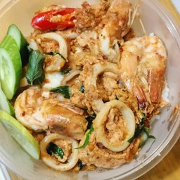 ข้าวไข่ข้นห่อหมกทะเล