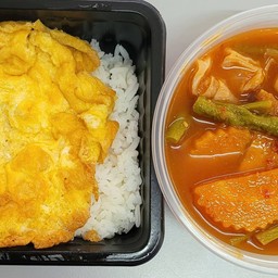 D-105 ข้าว+แกงส้มผักรวม+อาหาร1อย่าง (ตามตัวเลือก)
