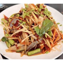 ตำปลาร้ากุ้งสด