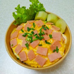 ข้าวไข่ข้นหน้าล้น กะ ปังปิ้งหน้าทะลัก