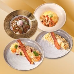 ข้าว 2 เมนู + พาสต้า 2 เมนู