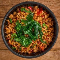 ข้าวกะเพราหมูสับคั่วแห้ง