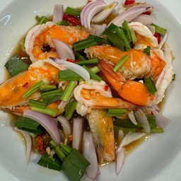 ยำกุ้งสุก