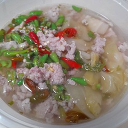 ต้มแซ่บหมูสับผักกาดดอง