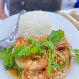 ข้าวกุ้งกระเทียม