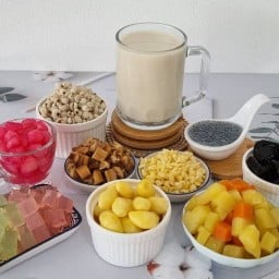 บ้านภู น้ำเต้าหู้ บิงซู นมสด -