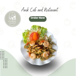 (Rc)(กับข้าว)6.ยำผักบุ้งกรอบ