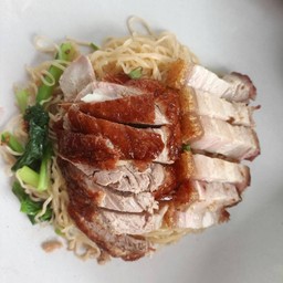 บะหมี่เป็ด+หมูกรอบ