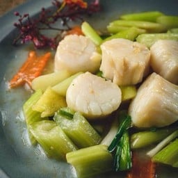 หอยเชลล์ USA ผัดคื่นช่าย M