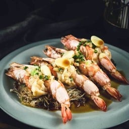 กุ้งแชบ๊วยนึ่งกระเทียมวุ้นเส้น M