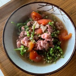 แกงผักปังใส่แหนม