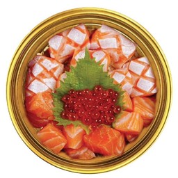 ข้าวม่อนเต๋า+เนื้อท้อง+ไข่ปลา