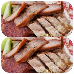 ข้าวหมูแดงใส่ทุกอย่าง 3 ห่อ